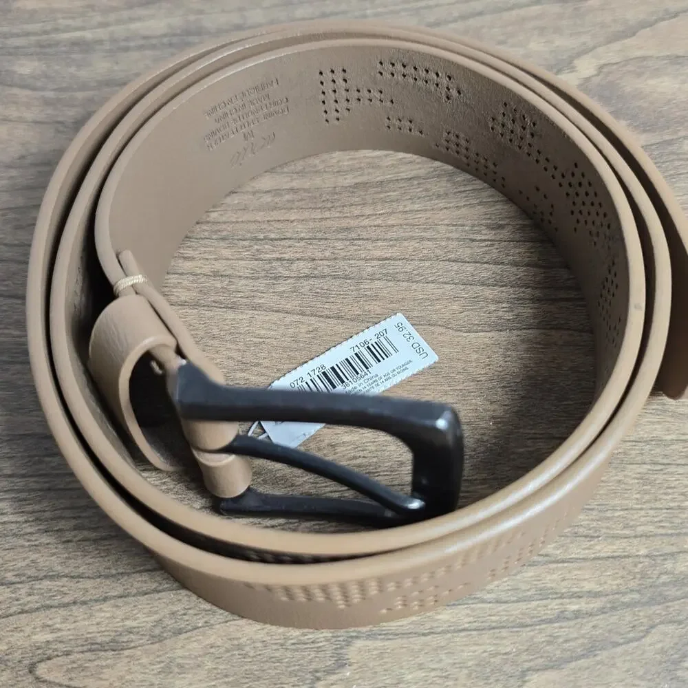 Aerie Women's Tan Perforated Belt size Med NWT